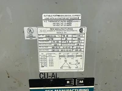 USED REX MANUFACTURING DA40H1S1/K4