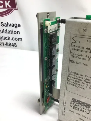 Bently Nevada 3300/16-03-01-00-00-00-00 Dual Vibration XY/GAP Monitor