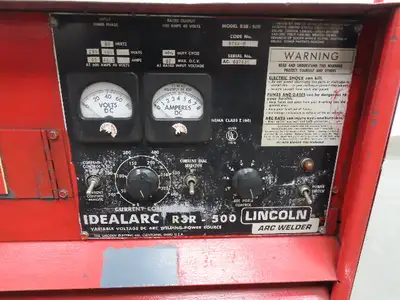 Lincoln 8794 M IDEALARC R3R 500 DC Arc Welding Power Souce Welder 230/460 3PH