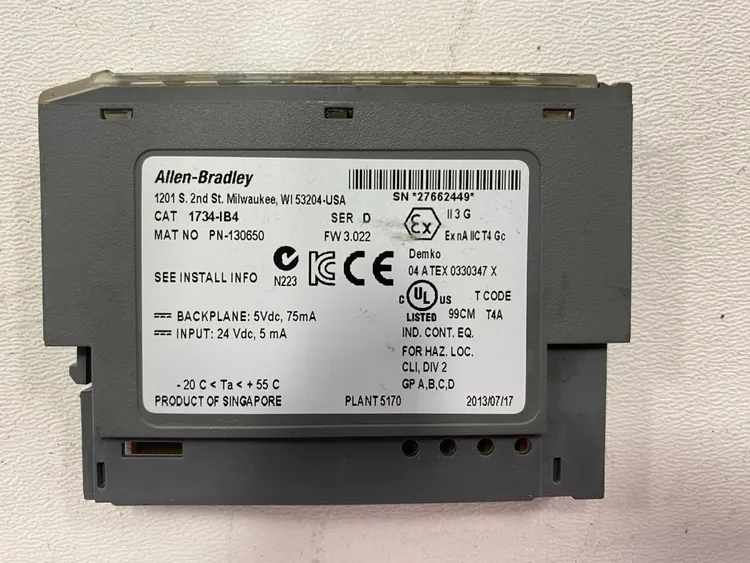 Used ALLEN BRADLEY 1734-IB4D Programmable Logic Controllers Michigan US | iGAM Industrial Marketplace #45133