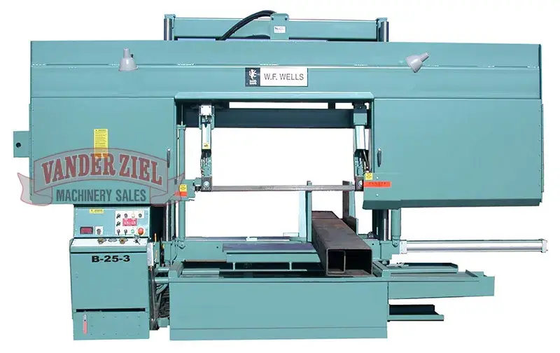 New | in-Stock W.F. WELLS B-25-3 Horizontal Band Saws Michigan US | Vander Ziel Machinery Sales #480342
