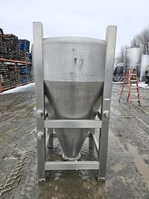 Used 310 Gallon Tank (Tote), Stainless Steel