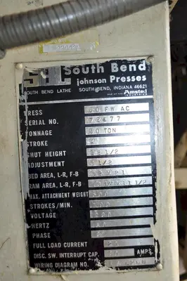 USED SOUTH BEND 60 FWAC