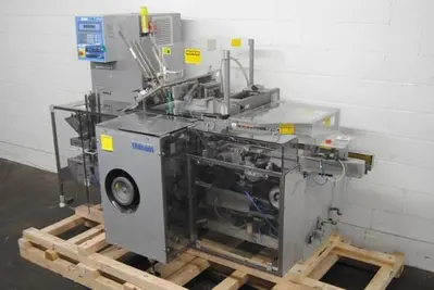Uhlmann model C100 Cartoner with blister feed