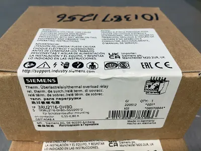 New | in-Stock SIEMENS 3RU21160HB0 Relays & Switches Ohio US | HGR 24 #1520829