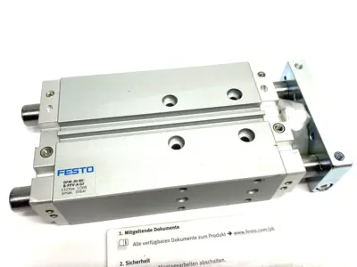 USED FESTO GUIDED DRIVE CYLINDER 80MM STROKE 20MM BORE 8161416