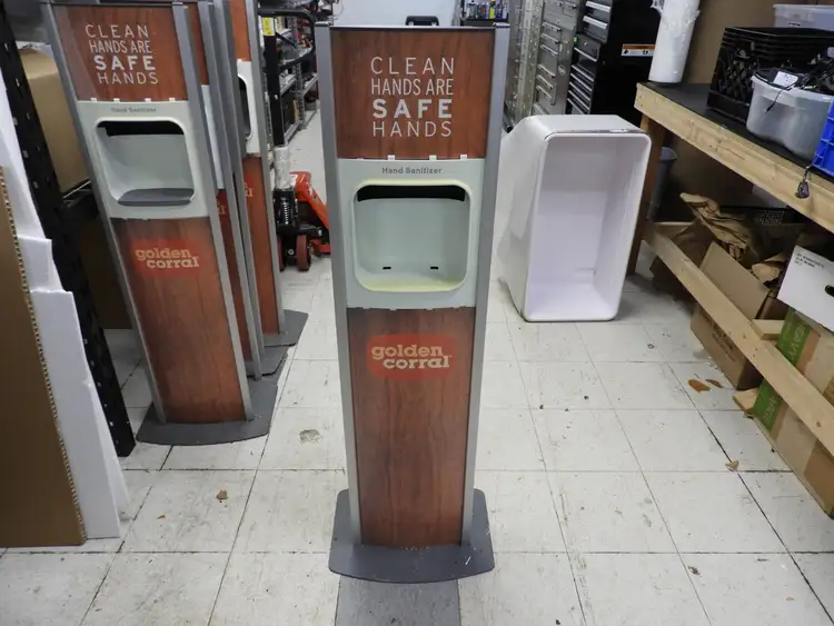 Used Golden Corral Used Ecolab® 92024832 Nexa™ Hand Hygiene Stand Hand Washing and Sanitizing Illinois US | Falcon Restaurant Supply #1376461