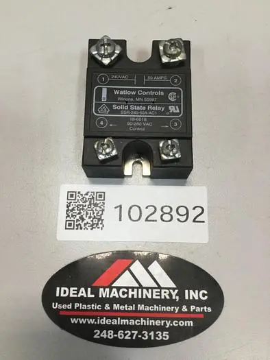 Used WATLOW SSR-240-50A-AC1 Relays & Switches Michigan US | Ideal Machinery #594745