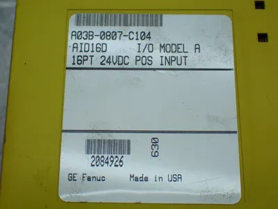 Used FANUC A03B0807C104 PLC Input & Output Ohio US | HGR 24 #885664
