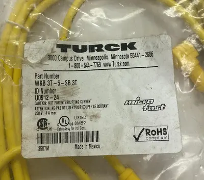 USED TURCK WKB 3T-5-SB 3T