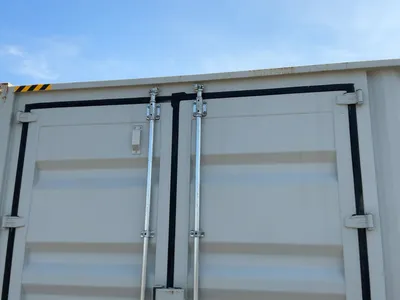 2026 40’L x 8’W x 9’ 6”T High Cube Shipping/Ground Container, swing doors on one end and four sets o...