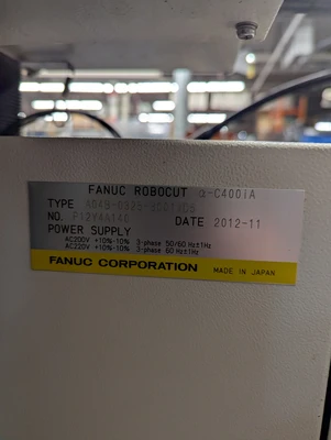 Used 2012 Fanuc Robocut Alpha C-400iA, 2012, AWT, 31iB CNC Wire EDM New Jersey US | Machinery Values #1371729