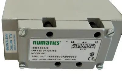 NEW NUMATICS I12SS500K000030 SOLENOID VALVE