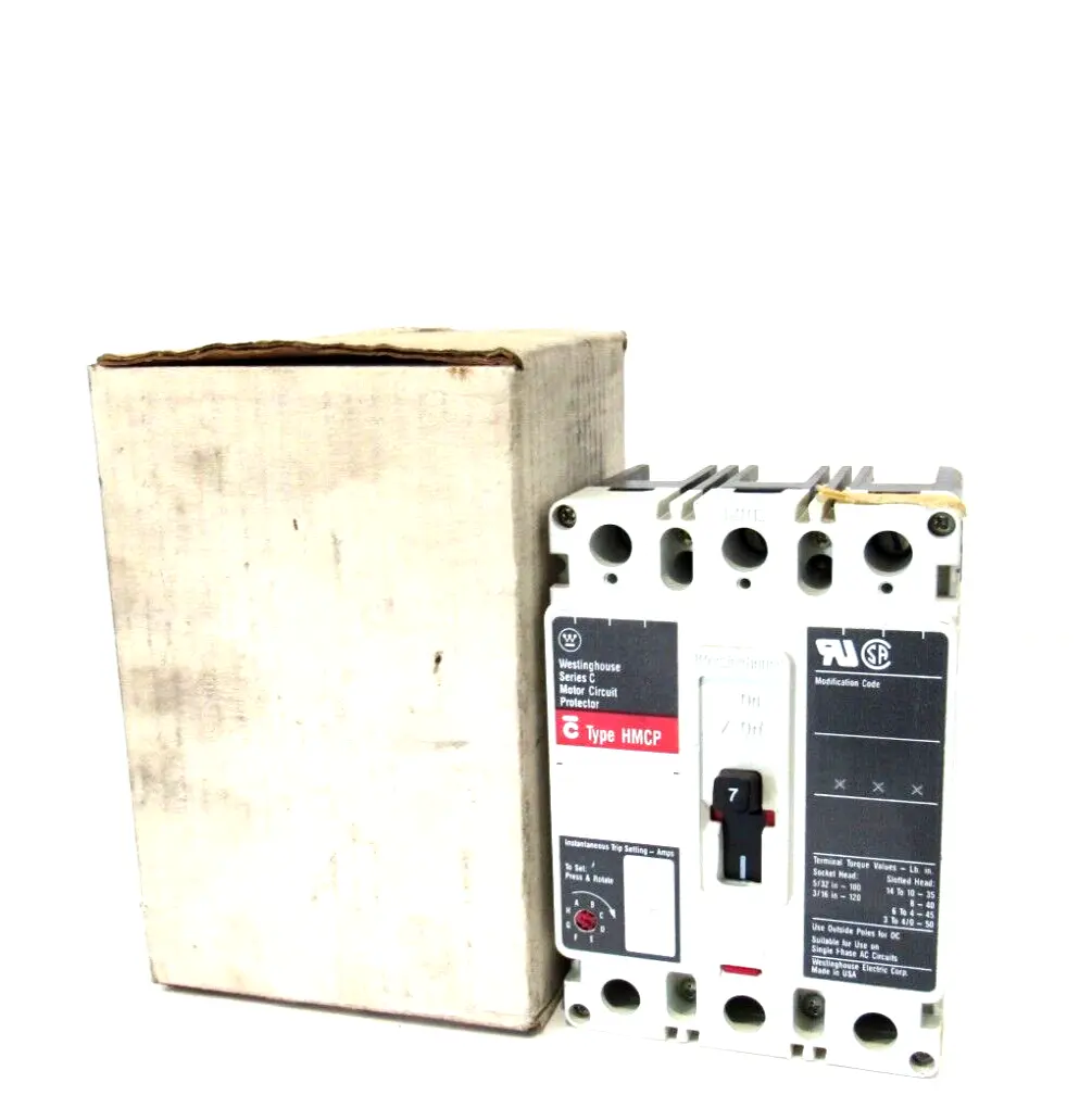 NEW WESTINGHOUSE HMCP007C0C CIRCUIT BREAKER 3 POLE