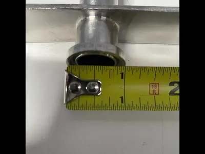 Stainless Steel CIP 2" Spray Ball w/ 11" Rod & 1/2" Sanitary Fitting for Tank