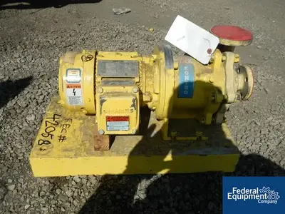 USED Kontro 1" X 1" KONTRO CENTRIFUGAL PUMP, 316 S/S, 1.5 HP