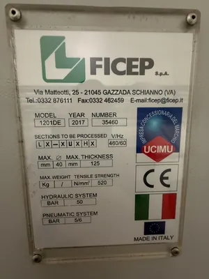 USED 2017 FICEP EXCALIBUR 1201 DE