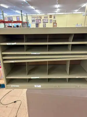 metal shelving/storage