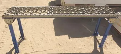 Conveyor, Skate Wheel, 18" x 7', Aluminum #S743249