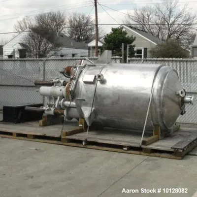 Used Bühler 1500 liter (400 gallon) Stainless Steel Vacuum Mixer
