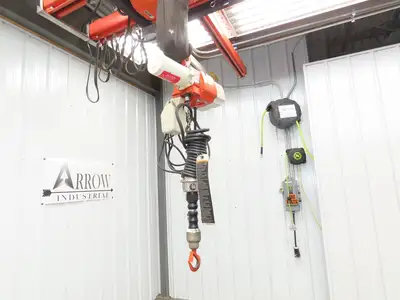 Harrington ED525DA 1/4 Ton 525lb Electric Chain Hoist 5' Lift 10-44FPM 1Ph 115V