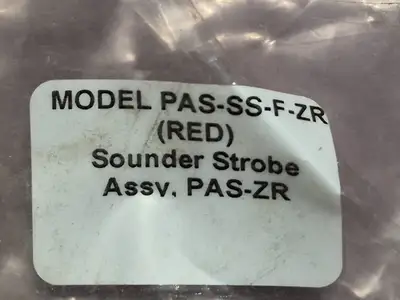 Sounder Strobe, Emergency Light, PAS-SS-F-ZR