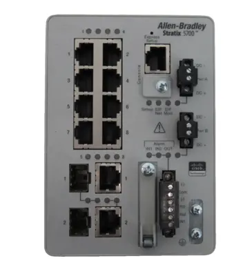 USED ALLEN BRADLEY 1783-BMS10CGN STRATIX 5700 ETHERNET SWITCH SER. A