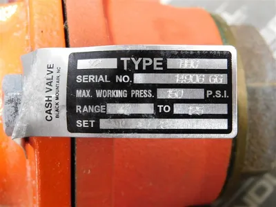 CASH VALVE BBC Presure Regulating Valve 1/2"  Range 40-125 PSI