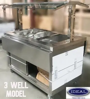3 - 4 -5 well hot food buffet tables  -3 to choose from