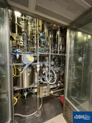 USED BUCHI 107/107 Liter Buchi Kilo Lab Reactor Train System, Glass Lined