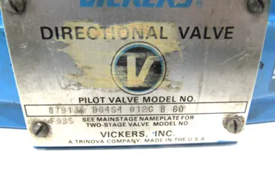 REPAIRED VICKERS DG4S4-012C-B-60 DIRECTIONAL VALVE 879135 DG4S4012CB60