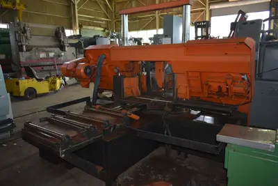 20.5" x 22" COSEN "C-530NC" DUAL-COLUMN AUTOMATIC PROGRAMMABLE HORIZONTAL BAND SAW w/SMC20 PROGRAMMABLE CONTROL - 7.5 HP BLADE MOTOR