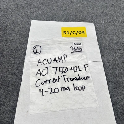 Used ACU AMP ["750-42L-F", "ACTR750-42L-F"] Transducers California US | Davliegogo LLC #1706482