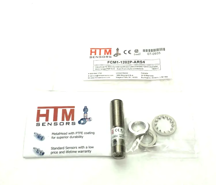 New | in-Stock HTM Sensors Inductive Cylindrical Proximity Sensor 2mm 07-0935 Proximity Sensors Michigan US | Maverick Industrial Sales #1397961