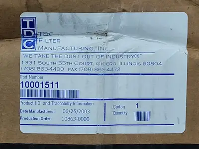 USED 2003 TDC MANUFACTURING INC. 10001511