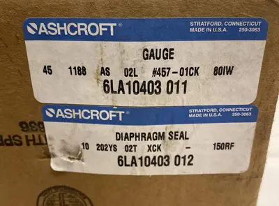 New | in-Stock ASHCROFT 6LA10403 011 Universal Pressure Meters Ohio US | Surplus Asset Holdings #1236755