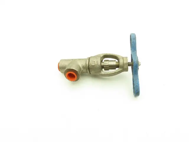 Conval Globe Valve Clampseal Angle Pattern Stop 1/2" Socket Weld 1500psi