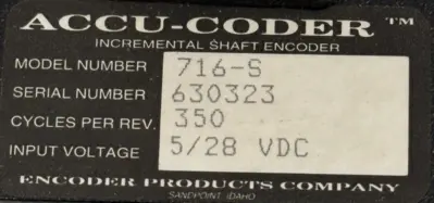 NEW ACCU-CODER 716S