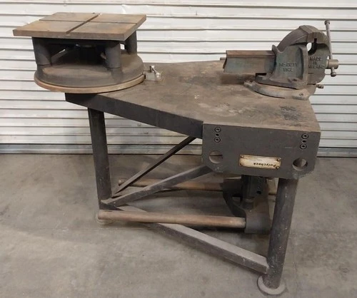 Hi-Duty Heavy Duty Bench Vise Welding Table Rotary Tilting Device