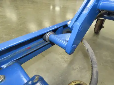 Vestil 800lb Air Hydraulic Mobile Scissor Lift Cart 49" Height 20x35" SS Top