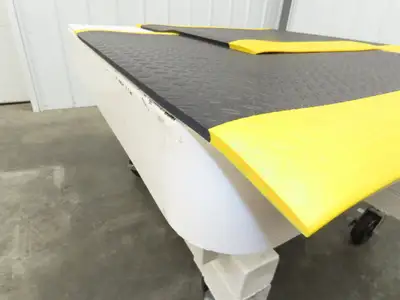 Uline Anti-Fatigue Black Foam Floor Mat 36"x 36" Yellow Border Work Lot of 2