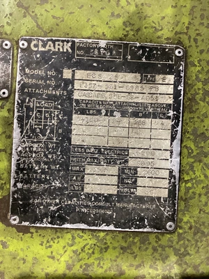 Used CLARK ECS 25 Misc Forklifts Michigan US | iGAM Industrial Marketplace #1373485