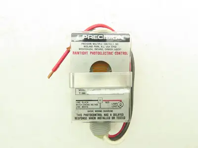 Precision T-368 Photocontrol Outdoor Dusk to Dawn Light Sensor 208-277V Lot of 6