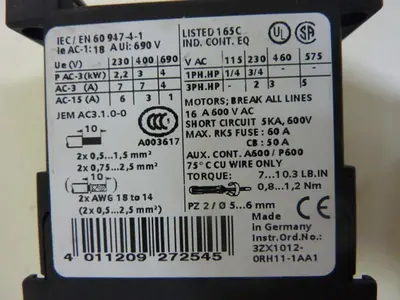 USED SIEMENS 3RT1015-1BB41