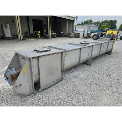 GEA Continuous Stainless Steel HeavyDuty Industrial Paddle Mixer Pug Mill Unused