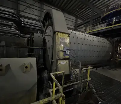 11'-6" X 22' Horizontal Ball Mill w/ 1100 kW WEG Motor