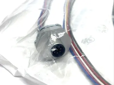MDC-8MR-2-1M | Mencom  8-Pin Micro DC M12 Male Receptacle 1/2" NPT, 1m Length - New