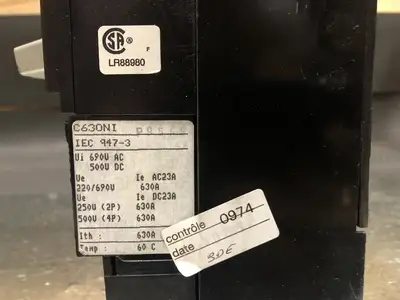 Used MERLIN GERIN 36040 Switchgears British Columbia CA | Lenmark #241037