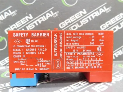 Stahl 9011/00-158/390/00 Intrinspak Safety Barrier 15V 44 Ohm New