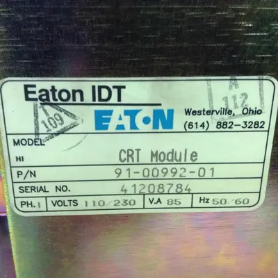 USED EATON IDT PANELMATE CRT MODULE